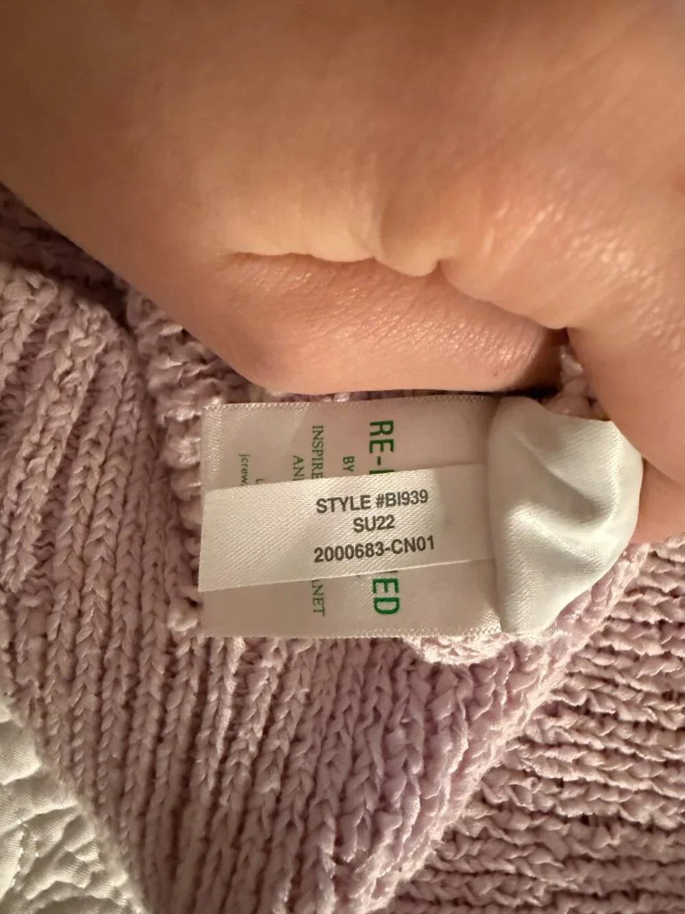 J. Crew baby pink